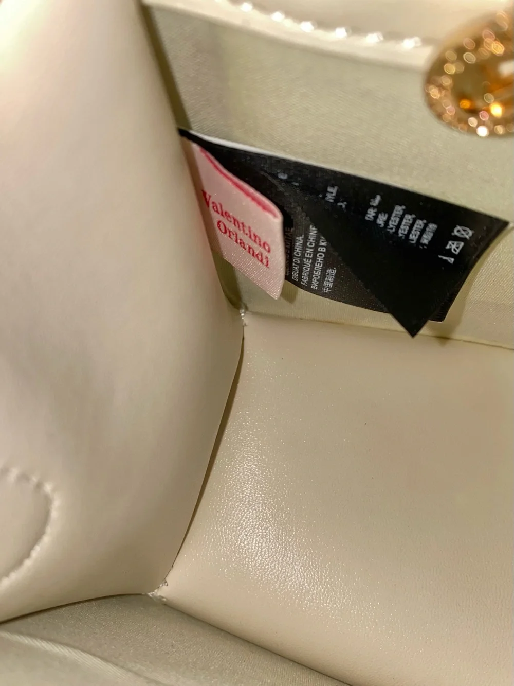 Valentino Orlandi cream quilted
